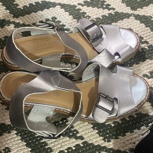 Elegant Silver Women's Sandals